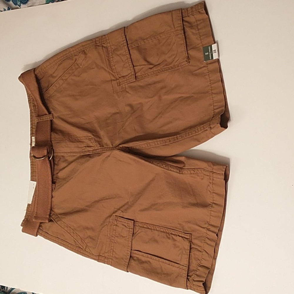 Mutual Weave Belted Cargo shorts Taffy Brown Color Size 30